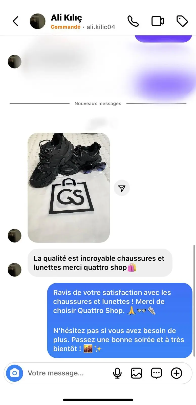 Image d'avis client