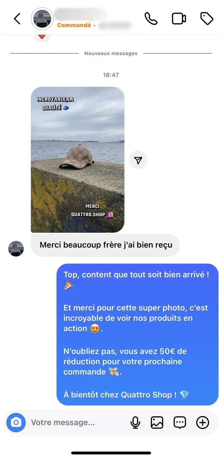 Image d'avis client