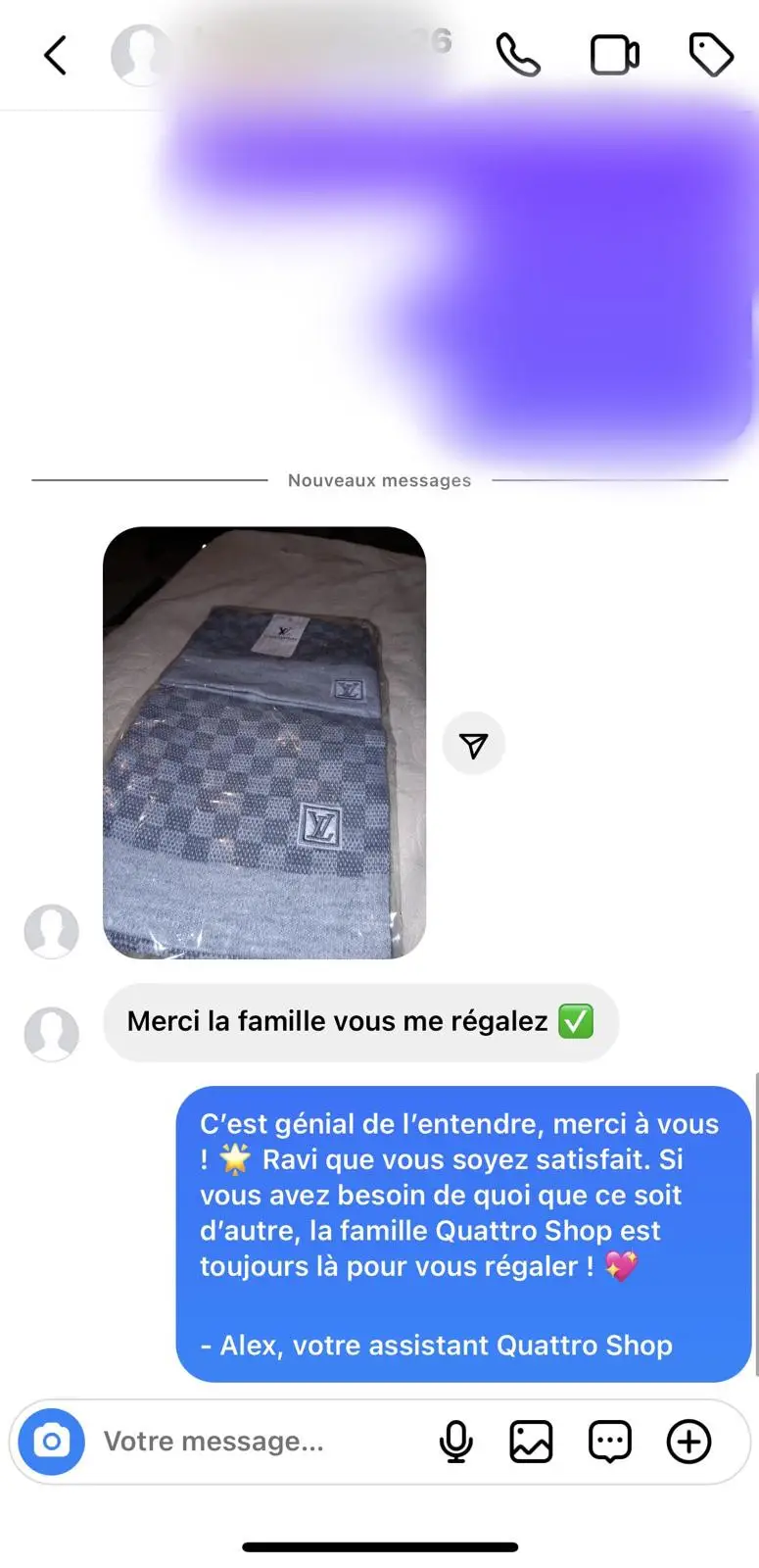 Image d'avis client